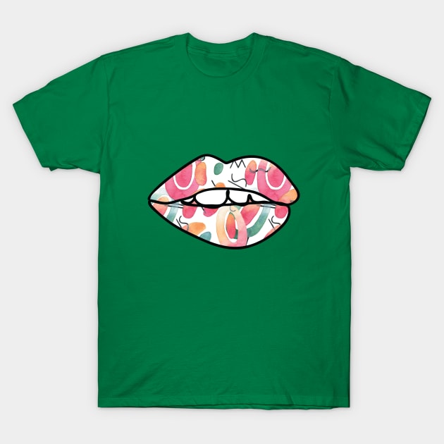 Tutti Fruity Lips T-Shirt by ForgottenFabric